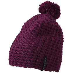 MB7939 Unicoloured crocheted cap with pompon