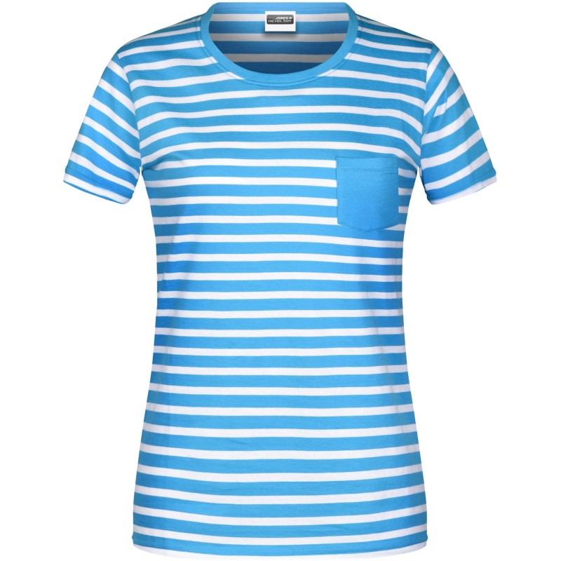 8027 Ladies' T-Shirt Striped