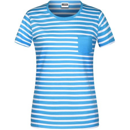 8027 Ladies' T-Shirt Striped