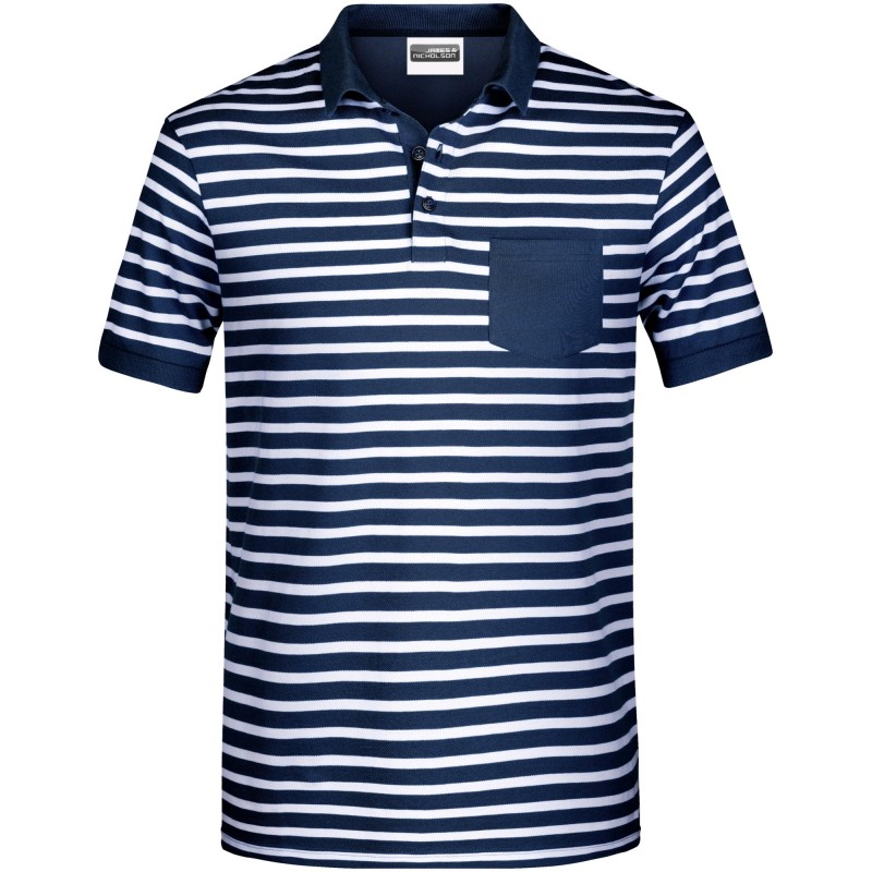 8030 Men's Polo Striped