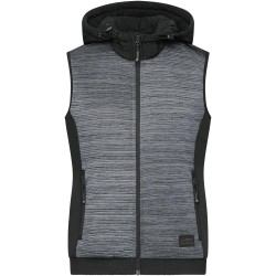 JN1847 Ladies' Padded Hybrid Vest