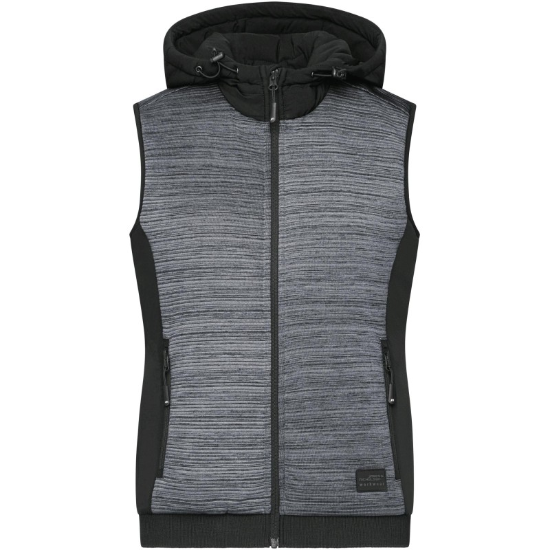 JN1847 Ladies' Padded Hybrid Vest