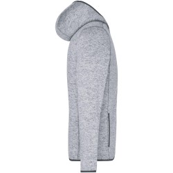 JN589 Men's Knitted Fleece Hoody