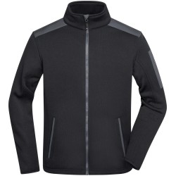 JN591 Men's Knitted Fleece Jacket