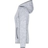 JN588 Ladies' Knitted Fleece Hoody