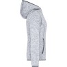 JN588 Ladies' Knitted Fleece Hoody