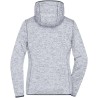 JN588 Ladies' Knitted Fleece Hoody