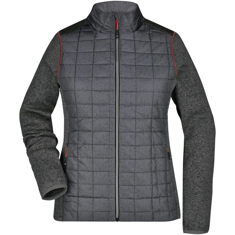 JN741 Ladies' Knitted Hybrid Jacket