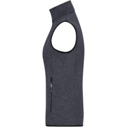 JN773 Ladies' Knitted Fleece Vest