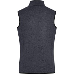 JN773 Ladies' Knitted Fleece Vest