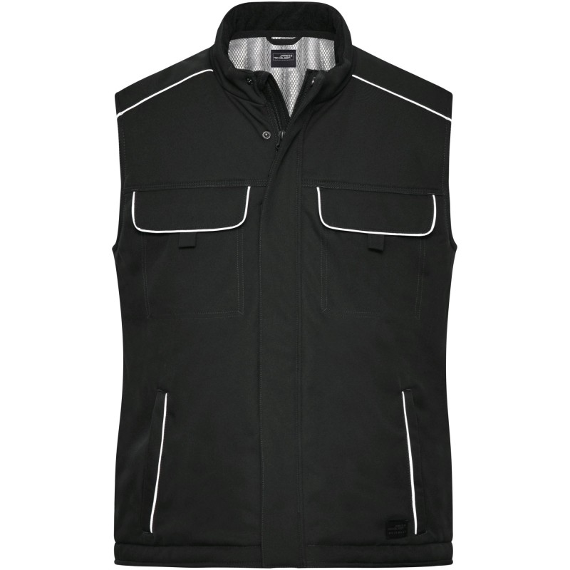 JN885 Workwear Softshell Padded Vest - SOLID -