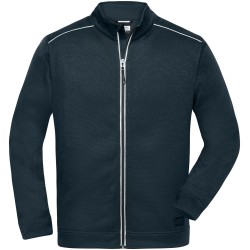 JN898 Men's Knitted Workwear Fleece Jacket - SOLID -