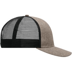 MB6244 6 Panel Mesh Cap Mélange