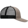 MB6244 6 Panel Mesh Cap Mélange