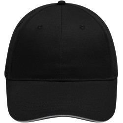 MB6212 6 Panel Brushed Sandwich Cap