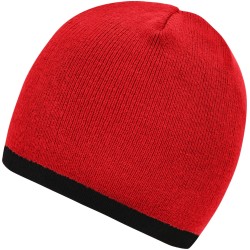 MB7584 Beanie with Contrasting Border