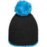 MB7964 Pompon Hat with Contrast Stripe