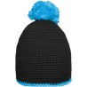 MB7964 Pompon Hat with Contrast Stripe