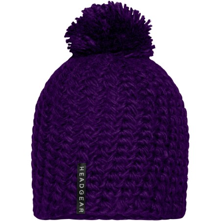 MB7939 Unicoloured Crocheted Cap with Pompon