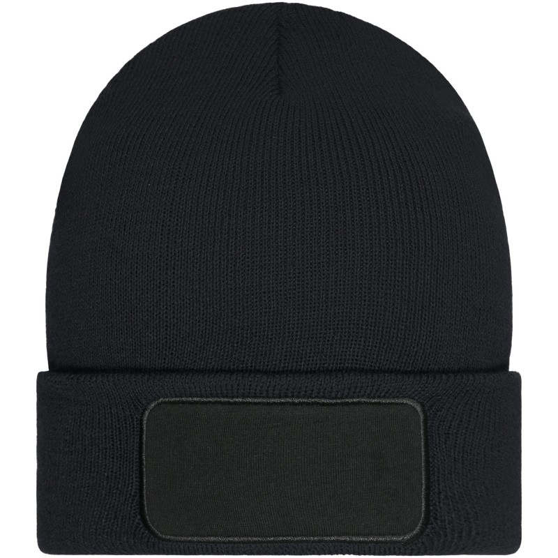 MB7407 Beanie with Patch (10cm x 5cm) - Thinsulate