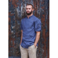 JM 32 Short-Sleeve Chef Jacket Jeans-Style