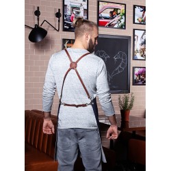 LS 28 Bib Apron Denim X-Style