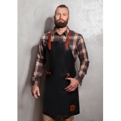 LS 35 Leather Bib Apron X-Style