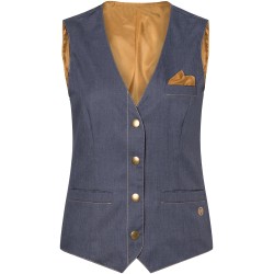 WF 3 Ladies' Waistcoat Jeans-Style