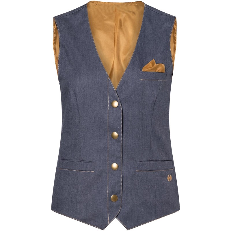 WF 3 Ladies' Waistcoat Jeans-Style