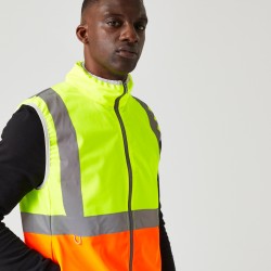 TRS257 Pro Hi-Vis Zip Collar Vest